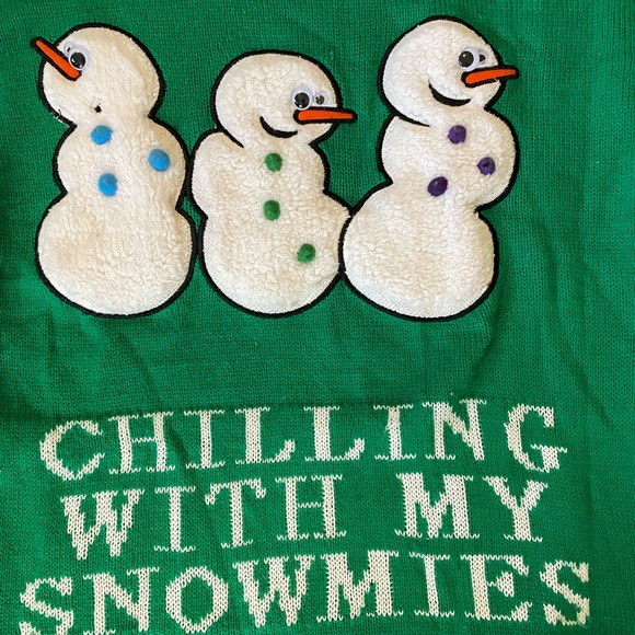 Women’s Ugly/Festive Snowman Christmas Sweater (1X) - Picture 2 of 8